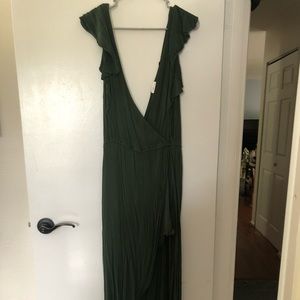 Long green romper